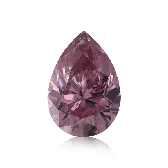 0,13 Karat Fancy Intense Purple Pink Pear Diamant (I1) GIA