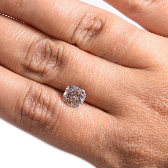 2.03 Carat Fancy Pinkish Brown Radiant Diamond VS2 GIA