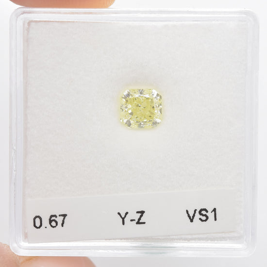 0.67 Carat Y-Z Radiant Diamond VS1 IGI