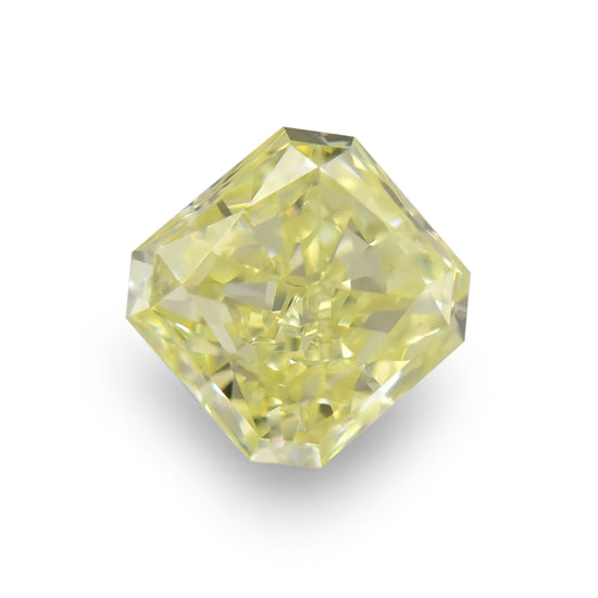 0.74 Carat Light Yellow Radiant Diamond VVS1 IGI
