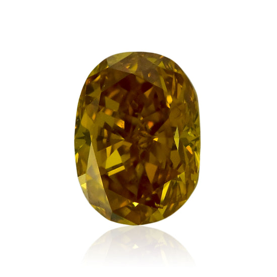 0,32 Karat Fancy Deep Orange Yellow Oval Diamant SI1 GIA