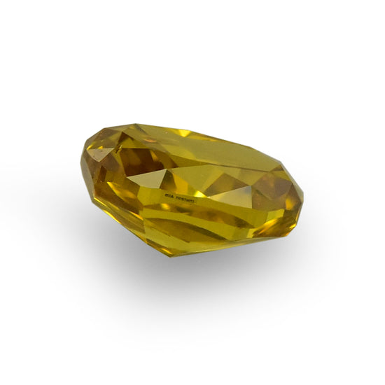 0.32 Carat Fancy Deep Orange Yellow Oval Diamond SI1 GIA