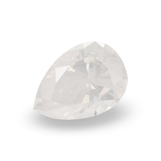 1.29 Carat Fancy White Pear Diamond (I1) GIA
