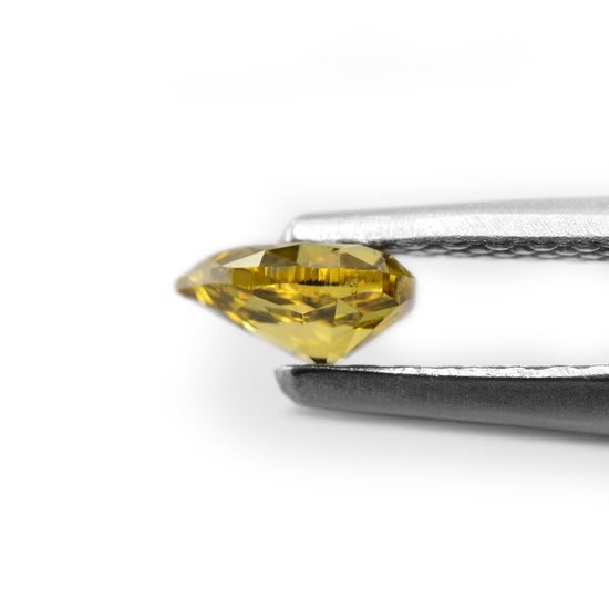 0.28 Carat Fancy Deep Brownish Yellow Pear Diamond (SI1) GIA