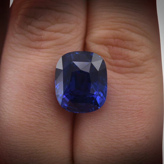 15.09 Carat Blue MADAGASCAR Cushion Sapphire AGL Non Heated