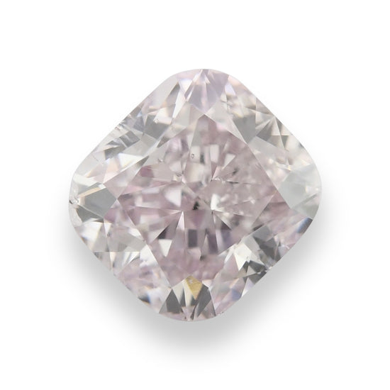 0.61 Carat Fancy Purplish Pink Cushion Diamond SI2 GIA