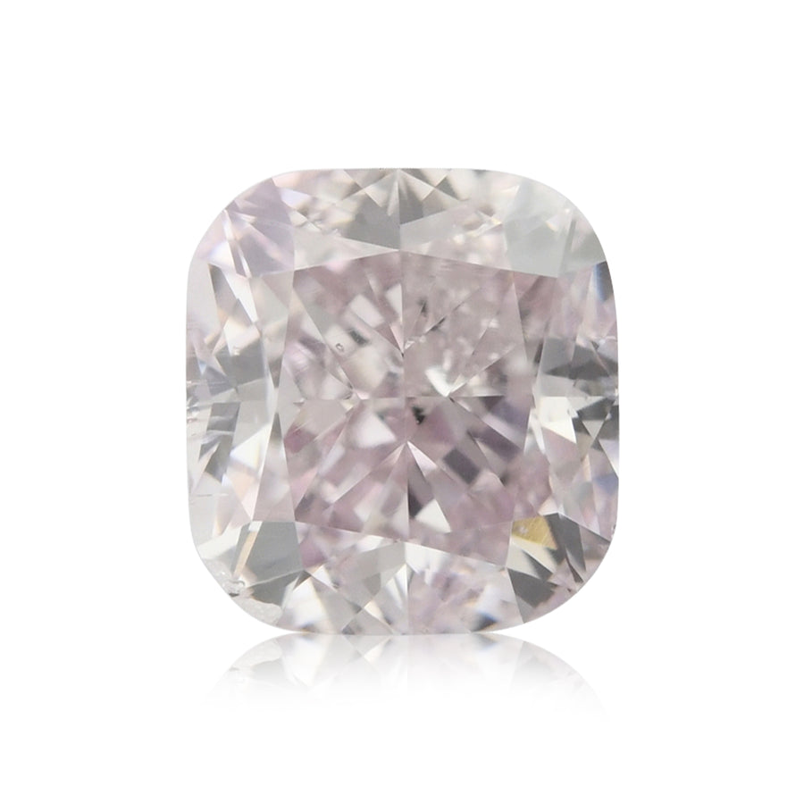 0.61 Carat Fancy Purplish Pink Cushion Diamond SI2 GIA