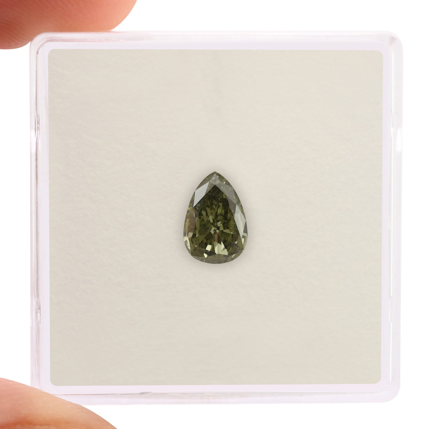 0.51 Carat Chameleon Pear Diamond (SI) GIA
