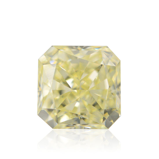0.63 Karat Fancy Light Yellow Radiant Diamant VVS1 IGI