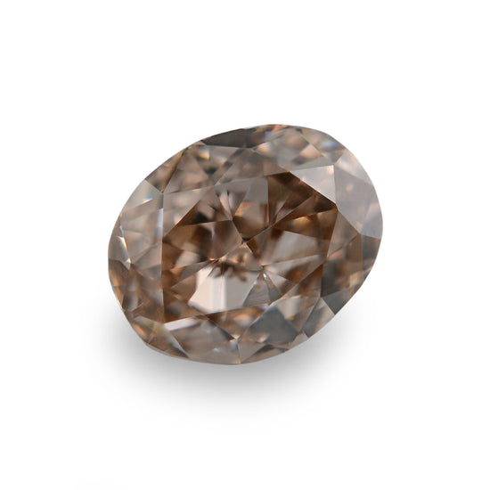 0.68 Carat Fancy Light Brown Oval Diamond VS2 GIA