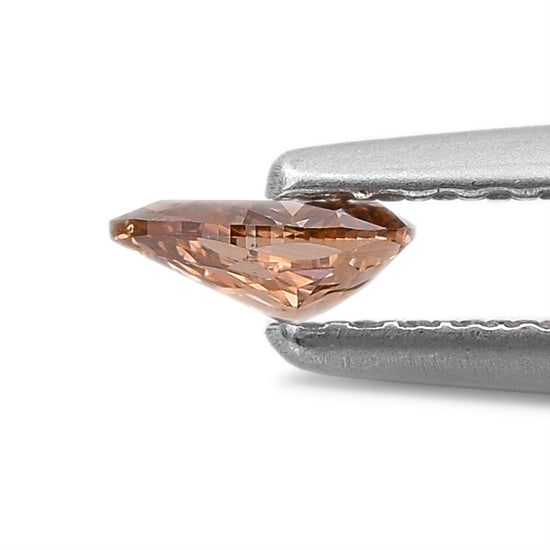 0.20 Carat Fancy Deep Pink Brown Pear Diamond (SI2) GIA