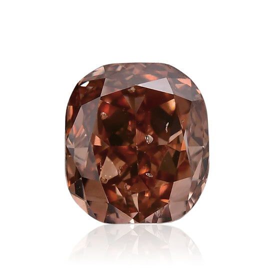 0.68 Carat Fancy Deep Pink Brown Cushion Diamond (SI2) GIA