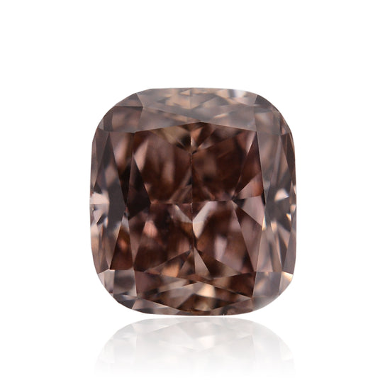 0.69 Carat Fancy Dark Pink Brown Radiant Diamond (VS2) GIA