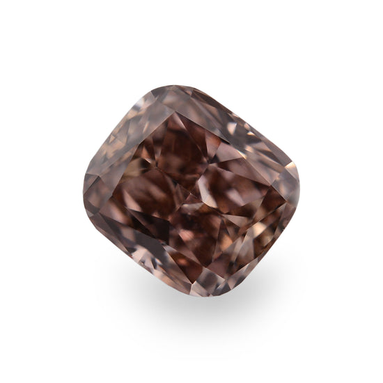 0.69 Carat Fancy Dark Pink Brown Radiant Diamond (VS2) GIA