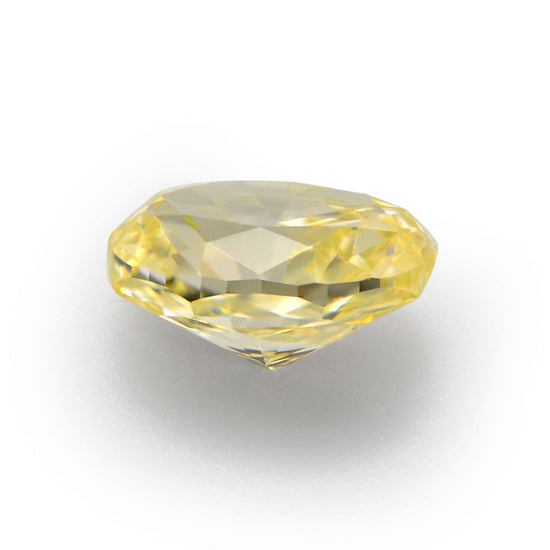 0.34 Carat Fancy Yellow Oval Diamond VVS2 IGI