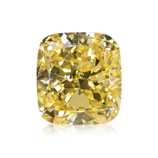 1,07 Karat Fancy Intense Yellow Kissenschliff-Diamant VS1 GIA