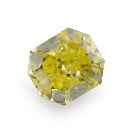 0.41 Carat Fancy Intense Yellow Radiant Diamond VS1 GIA