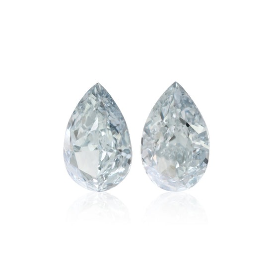 1.01 Carat Fancy Intense Blue Pear Diamonds VS2 GIA