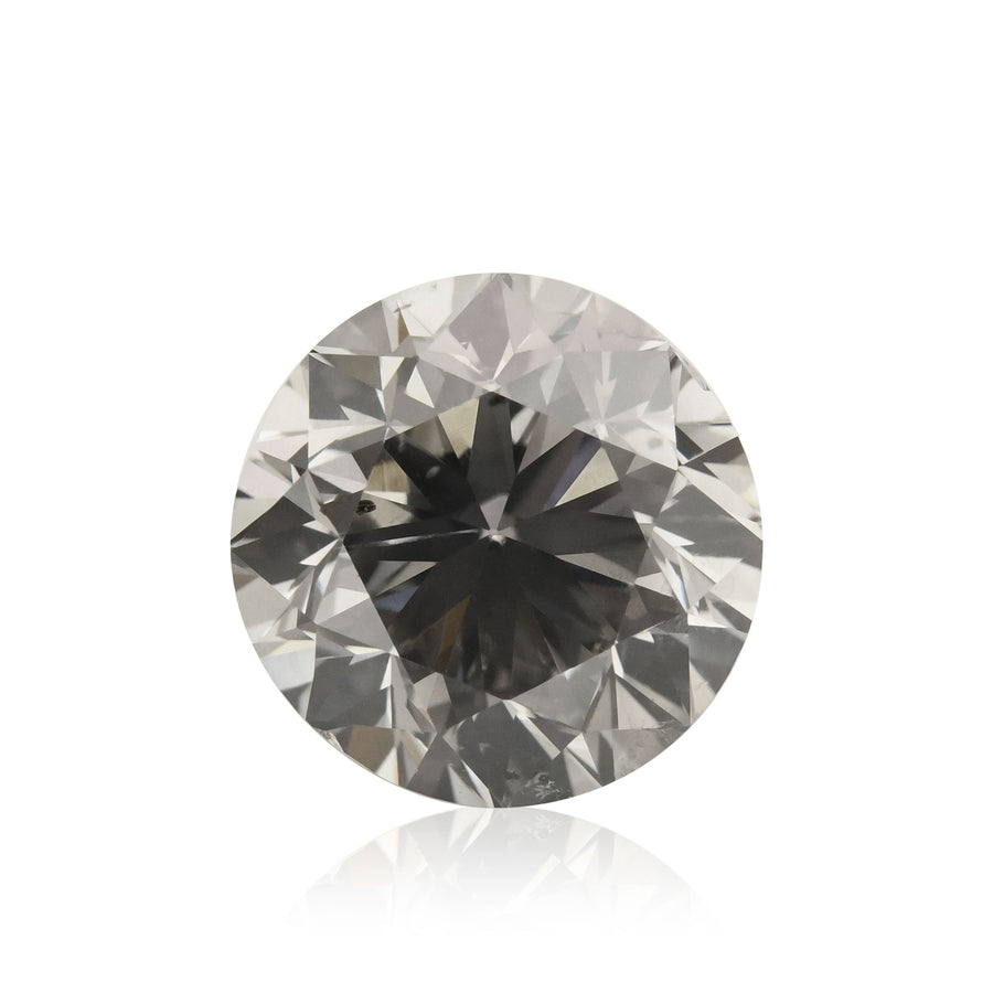 2.00 Carat Fancy Gray Round Diamond I1 GIA