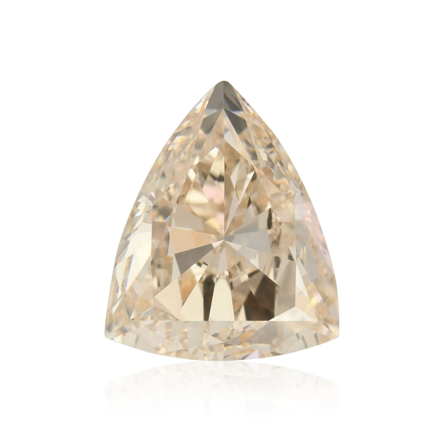 2.00 Carat Very Light Brown Triangle Diamond VS2 GIA