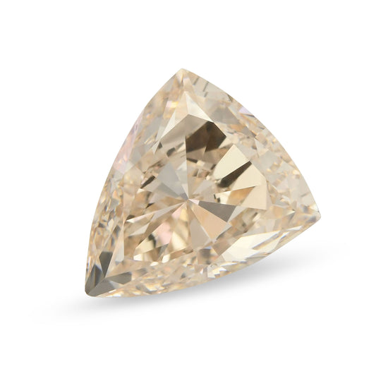 2.00 Carat Very Light Brown Triangle Diamond VS2 GIA