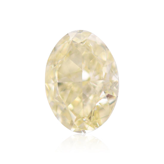2.00 Carat Fancy Light Yellow Oval Diamond SI1 GIA
