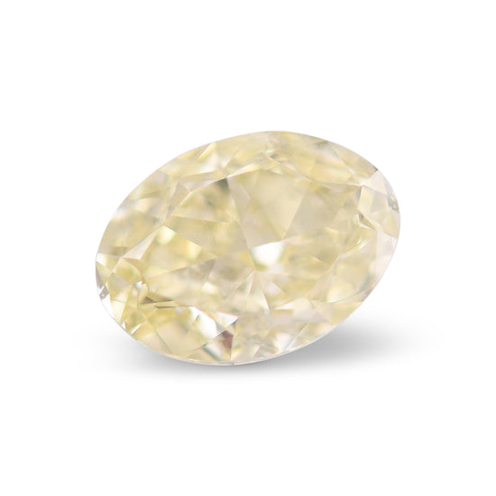 2.00 Carat Fancy Light Yellow Oval Diamond SI1 GIA