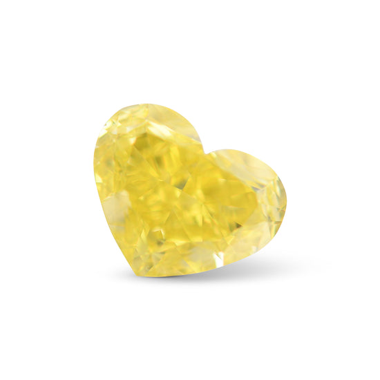 2.00 Carat Fancy Vivid Yellow Heart Diamond SI1 GIA