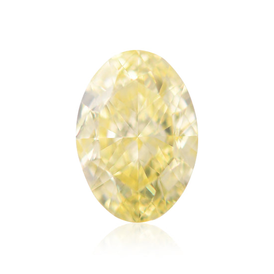 2.00 Carat Fancy Yellow Oval Diamond VVS2 GIA