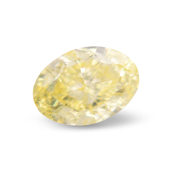 2.00 Carat Fancy Yellow Oval Diamond VVS2 GIA