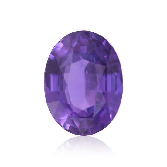 2.00 Karat violetter MADAGASKAR Oval-Saphir