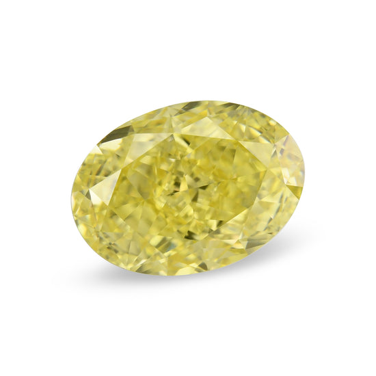 2.01 Carat Fancy Intense Yellow Oval Diamond VS1 GIA