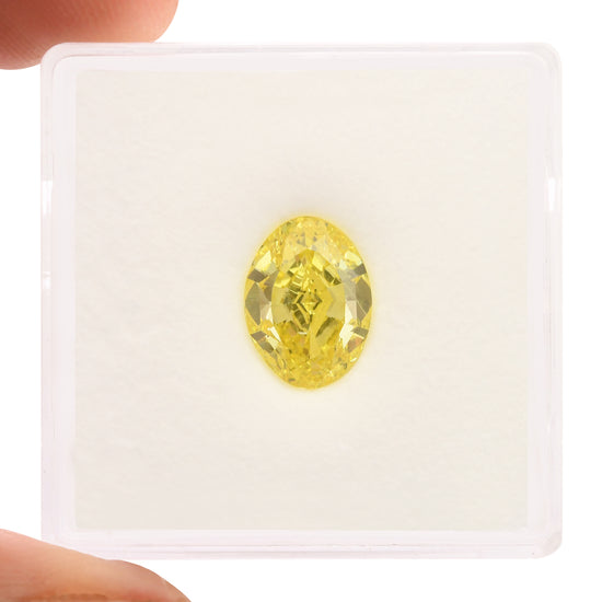 2.01 Carat Fancy Intense Yellow Oval Diamond SI1 GIA