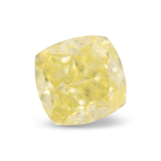 2.01 Carat Fancy Intense Yellow Cushion Diamond VS1 GIA