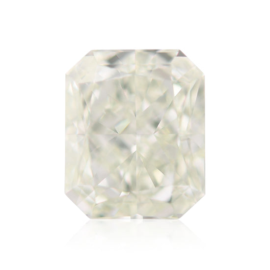 2.01 Carat Fancy Light Yellowish Green Radiant Diamond VS2 GIA