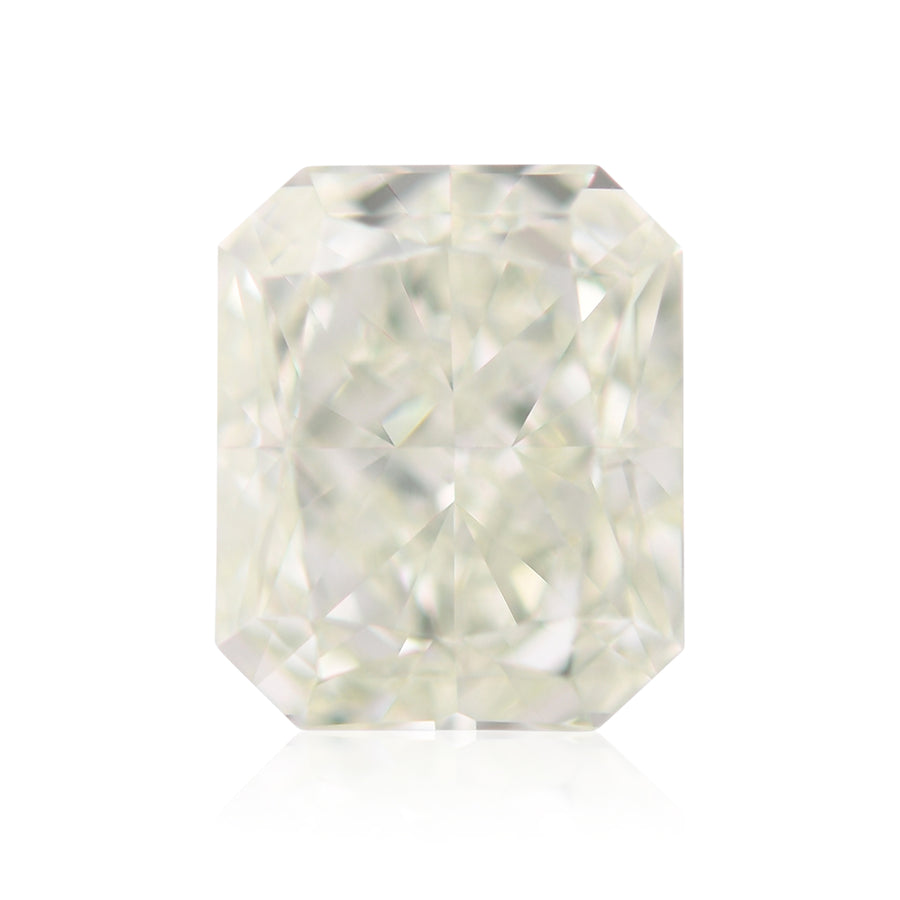 2,01 Karat Fancy Light Yellowish Green Radiant Diamant VS2 GIA