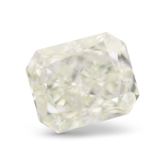 2.01 Carat Fancy Light Yellowish Green Radiant Diamond VS2 GIA