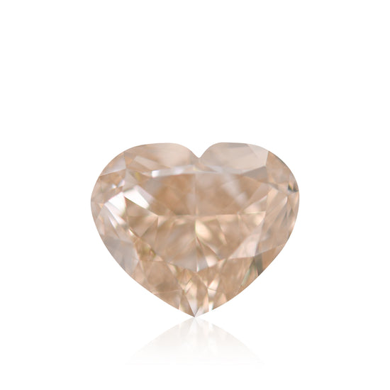 2.01 Carat Fancy Light Yellow Brown Heart Diamond VS2 GIA