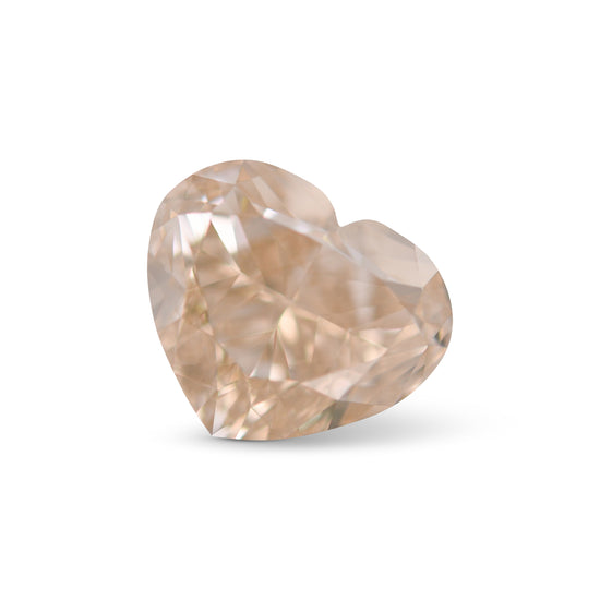 2.01 Carat Fancy Light Yellow Brown Heart Diamond VS2 GIA