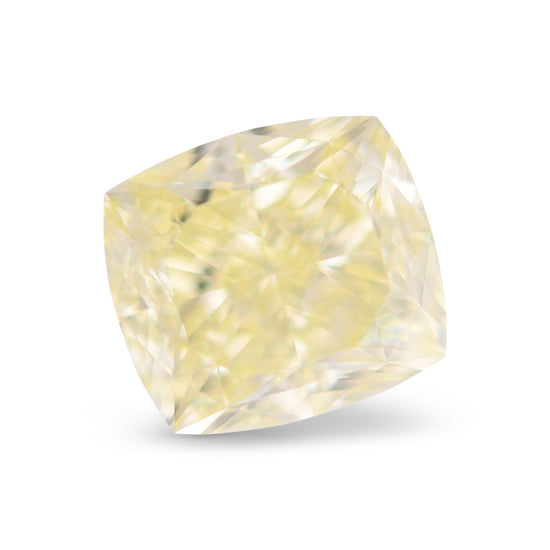 2.01 Carat Fancy Light Yellow Cushion Diamond VVS2 GIA