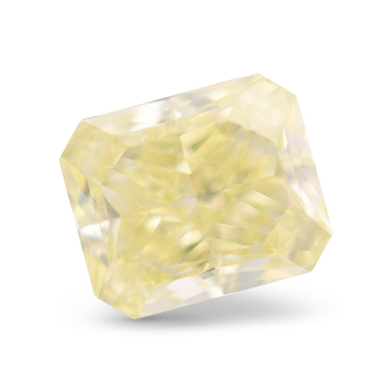 2.01 Carat Fancy Light Yellow Radiant Diamond VVS2 GIA
