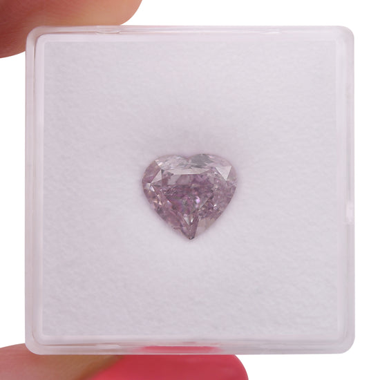 2.01 Carat Fancy Pink Purple Heart Diamond SI1 GIA
