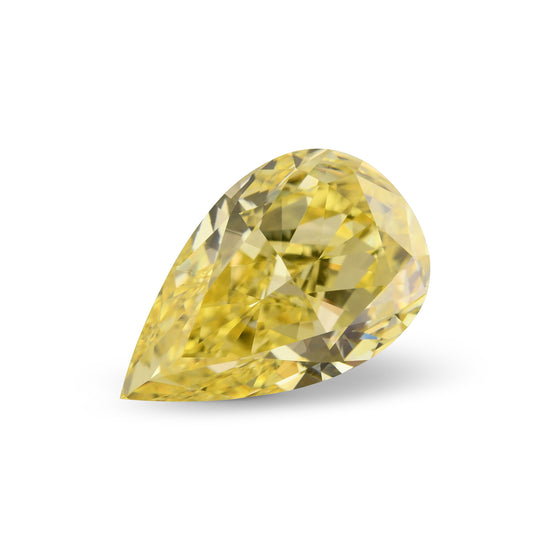 2.01 Karat Fancy Vivid Yellow Tropfenschliff Diamant VS1 GIA