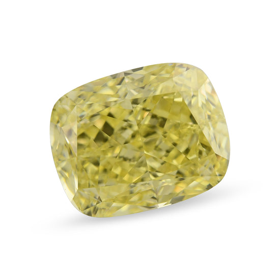 2.01 Carat Fancy Yellow Cushion Diamond VVS2 GIA