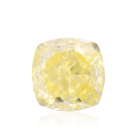 2.01 Carat Fancy Yellow Cushion Diamond VVS2 GIA