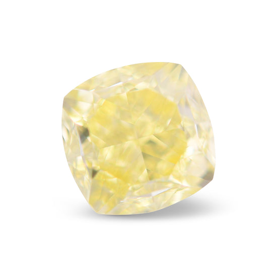 2.01 Carat Fancy Yellow Cushion Diamond VVS2 GIA