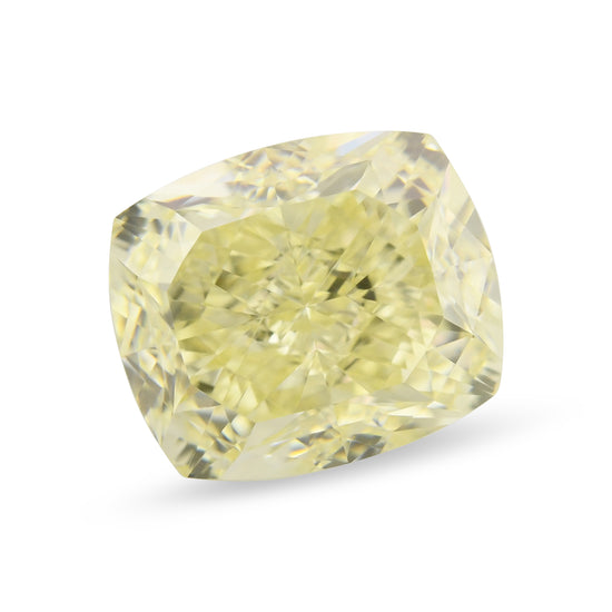 2.01 Carat Light Yellow Cushion Diamond VS1 GIA