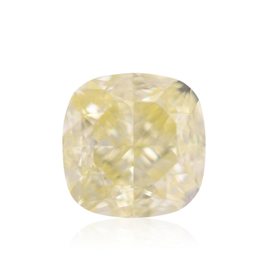 2.01 Carat Light Yellow Cushion Diamond VVS2 GIA