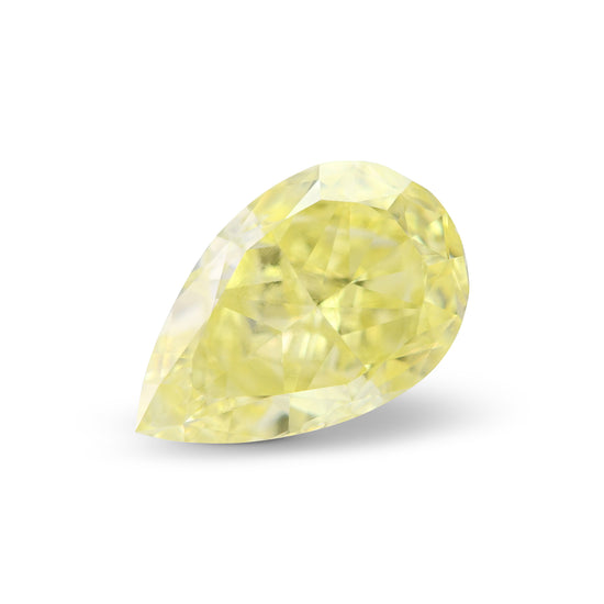 2.02 Carat Fancy Yellow Pear Diamond SI1 GIA