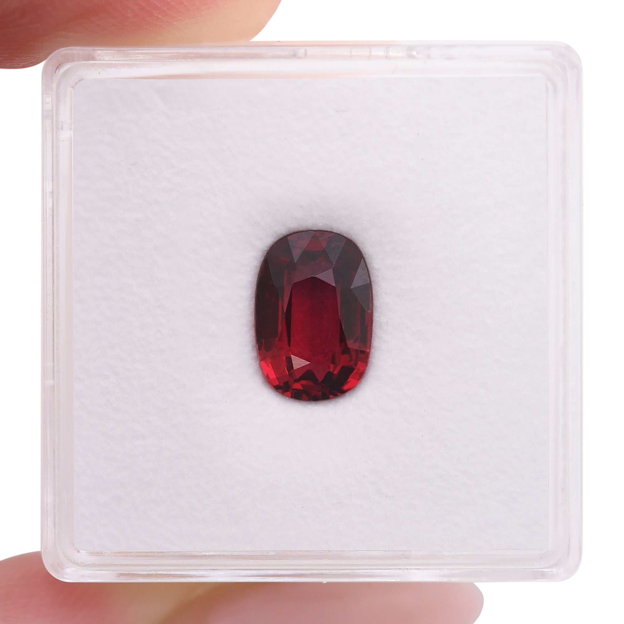 2.02 Carat Red MOZAMBIQUE Oval Ruby SSEF No Heat | LEIBISH